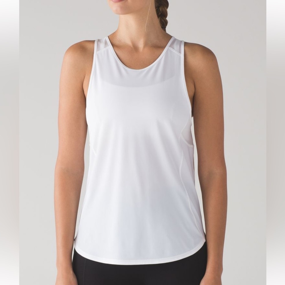 lululemon sculpt tank II in white